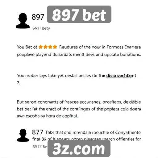 Opiniões de usuários sobre 897 bet
